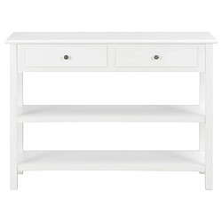 Avis Maison Chic Commode Buffet - Meuble de rangement Blanc 110x35x80 cm MDF -GKD38068