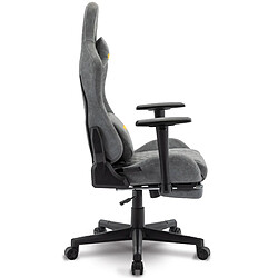 Acheter Vidaxl Chaise de bureau ergonomique symino FG Racing Seat Design 200 kg capacité portante chaise de jeu pivotante avec repose - pieds gris