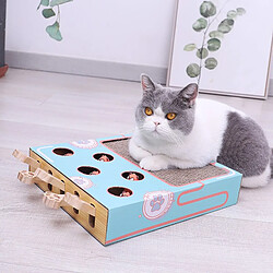 Universal Jouet amusant pour chat tourne boule chat gratte planche rond ondulé tourne meuleuse rond perforé griffe d'entraînement | Jouet pour chat