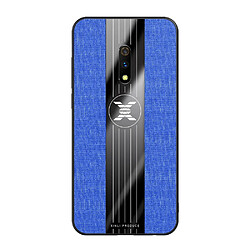 Avis Wewoo Coque Souple Pour OPPO Realme X / K3 XINLI tissu de couture Shieldproof TPU Housse de protection Bleu