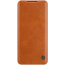 Alive Records Etui cuir Nillkin Qin Xiaomi Mi 11 marron