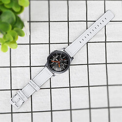 Bracelet en cuir véritable réglable, blanc pour votre Huawei Watch GT 2e/Watch GT 2 46mm/Watch GT 42mm/46mm