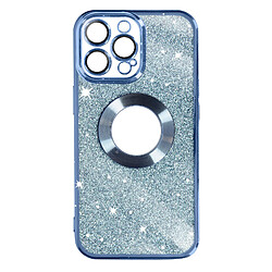 Avizar Coque iPhone 14 Pro Max Paillette Bleu