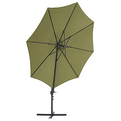 Acheter Beliani Parasol en porte-à-faux vert d 2,95 m SAVONA II