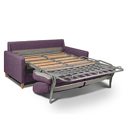 Acheter Inside 75 Canapé convertible OGGETTO matelas 16 cm système express sommier lattes 120cm RENATONISI velours lila