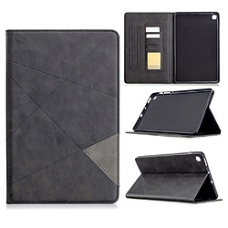 Etui en PU motif géométrique avec support noir pour votre Samsung Galaxy Tab S6 Lite P610 P615