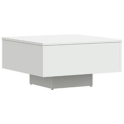 Maison Chic Table basse pour salon | Table à café Blanc 60x60x31,5 cm Aggloméré -GKD96038