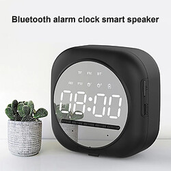 Universal YYH-Digital Alarm Allow Portable Bluetooth haut-parleur LED Mirror haut-parleur MP3 lecteur (noir)