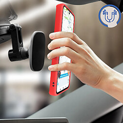 Avis Avizar Coque Xiaomi Poco X4 Pro 5G Bi-matière Bague Métallique Support Vidéo Rouge