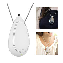 Acheter Mini Collier Purificateur D'air USB Personals Wearable Negative Ion AIR White