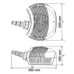 Avis Helloshop26 Pompe à eau de bassin filtre filtration koi cours d'eau eco 5200 litres par heure 40 watts 16_0002068