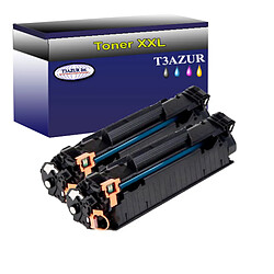 Lot de 2 Toners compatiblespour imprimante HP LaserJet Pro M15a, M15w - T3AZUR