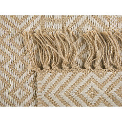 Beliani Tapis beige à motif géométrique 50 x 80 cm DORTYOL pas cher