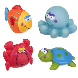 Akuku Lot de 4_Jouets de bain flottants gicleurs arroseurs mixtes