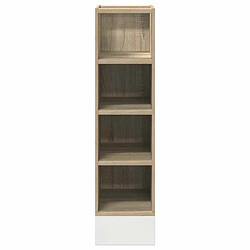 Avis vidaXL Armoire basse chêne sonoma 20x44,5x81,5 cm bois d’ingénierie