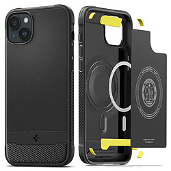 Spigen Sgp Spigen Rugged Armor MagFit Coque Compatible avec iPhone 14 Plus - Noir Mat