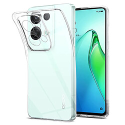 Htdmobiles Coque pour Oppo Reno 8 5G - housse etui silicone gel fine + film ecran - TRANSPARENT TPU