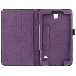 Avis Wewoo Housse Étui Violet pour Samsung Galaxy Tab 4 8.0 / T330 Litchi Texture Flip en cuir avec support