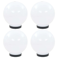 vidaXL Lampes à LED sous forme de boule 4 pcs Sphérique 20 cm PMMA