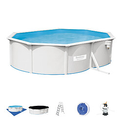 Piscine Hors-Sol en Acier Bestway Hydrium 500x360x120 cm Épurateur à Sable de 3 028 litres/heure