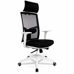 Paris Prix Fauteuil de Bureau Design Luky 119cm Noir & Blanc