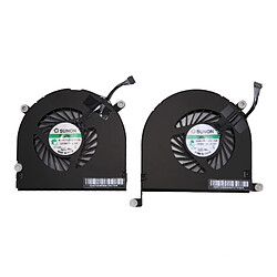 Wewoo Pour Macbook Pro 17 pouces A1297 2009 - 2011 Ventilateurs de Refroidissement Gauche + Droite 1 Paire pièce détachée