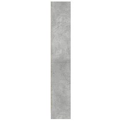 Acheter vidaXL Bibliothèque gris béton 60x24x143 cm bois d'ingénierie