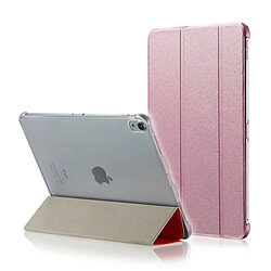 Wewoo Housse Étui Coque en cuir PU magnétique à texture horizontale soie pour iPad Pro12,9 pouces 2018avec support rabattable et fonction veille / réveil rose