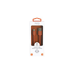 Acheter Jaym Câble USB vers Lightning 2.4A - 1,5 mètres - Collection POP - Orange