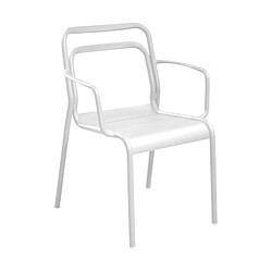 Proloisirs Fauteuil en aluminium Eos blanc.