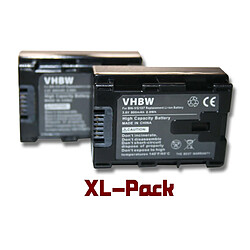 vhbw 2x batteries Li-ion 800mAh (3.6V) à puce pour appareil photo JVC BN-VG107, BN-VG107E, BN-VG107U, BN-VG107US, BN-VG108, BN-VG108E, BN-VG108U