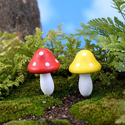 Wewoo Décoration Jardin Woody Champignon Mini champignons en bois Artisanat Micro-paysage Ornements Accessoires Multi-viande Ornements, Couleur Aléatoire pas cher