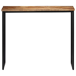 vidaXL Table console Teck recyclé massif 90 x 30 x 76 cm