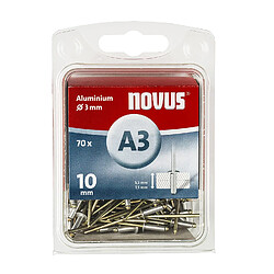 Rivet aveugle N/A Novus 016053 (Ø x L) 3 mm x 10 mm aluminium 70 pc(s)