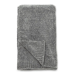 Venture Home Jeté de canapé en polyester chenille Ally 170 x 130 cm gris foncé. pas cher