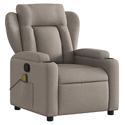 Avis Maison Chic Fauteuil de massage inclinable,Fauteuil luxe de relaxation Taupe Tissu -MN49060