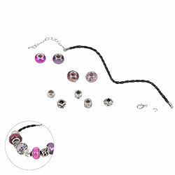 Paris Prix Kit Bracelet Mode Charms 9cm Mauve