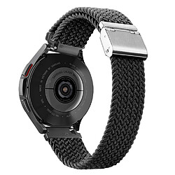 Bracelet en nylon DUX DUCIS 20 mm, élastique tressé pour votre Samsung Galaxy Watch 5/4 - noir