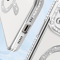 Acheter Avizar Coque Diamant pour iPhone 14 Protection MagSafe Contour Strass Argent