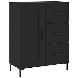 vidaXL Buffet noir 69,5x34x90 cm bois d'ingénierie