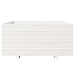 Acheter vidaXL Jardinière blanc 100x100x49,5 cm bois de pin massif