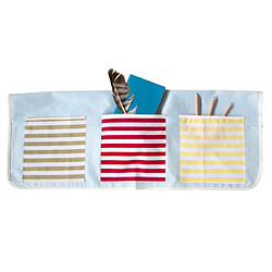 Homestyle4U Sac en tissu multicolore pour lit enfant superposé