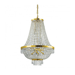 Ideal Lux Grand Chandelier Caesar Métal Or 12 ampoules 110cm