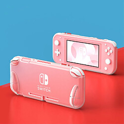 Coque en TPU transparent mat souple touche blanche/rouge pour votre Nintendo Switch Lite