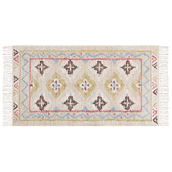 Beliani Tapis en jute multicolore 80 x 150 cm TERKOS