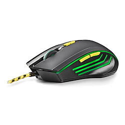 Avis Souris de jeu filaire NGS GMX-123 - 800/1200/2400/3200 dpi - Lumière LED - 6 boutons - Câble 1,8 m - Couleur noire