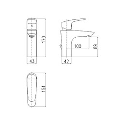 Avis Rav Mitigeur lavabo AMUR en chrome avec sans siphon - Avec siphon