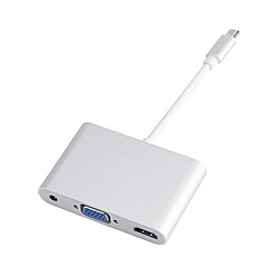 GUPBOO Adaptateur USB-C USB3.1 - VGA HDMI 4K Mini Jack 3.5mm,JL2455