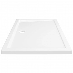 Avis vidaXL Receveur de douche rectangulaire ABS Blanc 70x100 cm