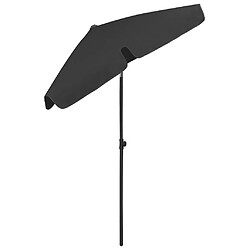 Avis vidaXL Parasol de plage noir 180x120 cm